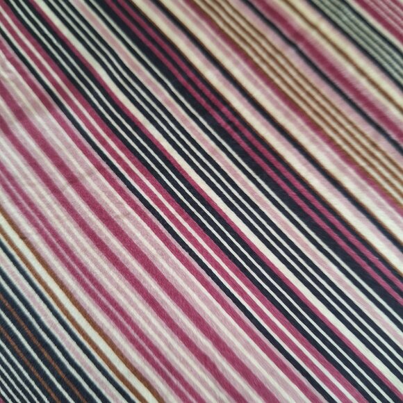 Preston & York 100% Silk Striped Scarf - Picture 3 of 3